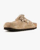 Boston Suede Rivet Taupe