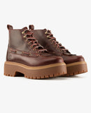 Mid Lace Boot Burgundy