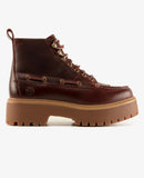 Mid Lace Boot Burgundy