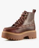 Mid Lace Boot Burgundy