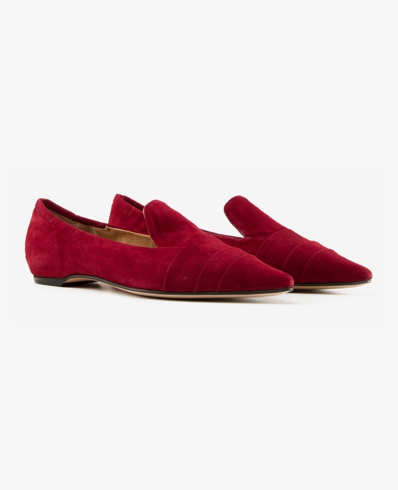 Pomme D'or - Flat shoes - 1303 Camoscio Carmine Red